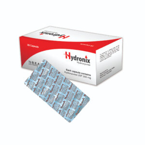 Beacon Hydronix 500 mg hydroxyurea capsules official packaging