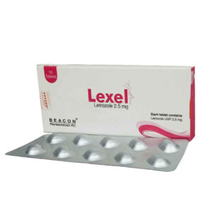 Beacon Lexel 2.5 mg letrozole packaging