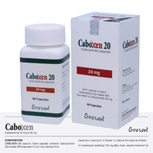 Authentic Caboxen 20 mg Cabozantinib Everest medicine packaging