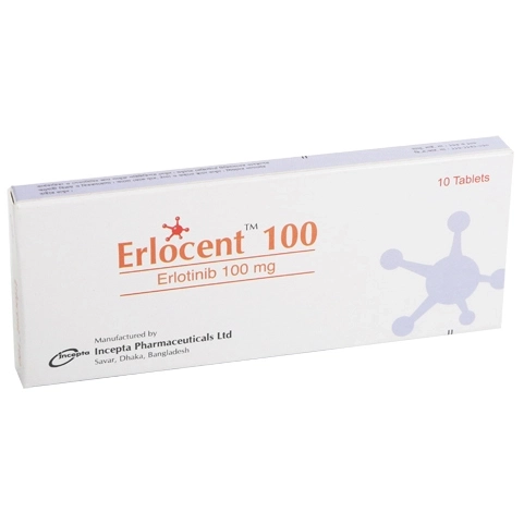 Incepta Erlocent 100 mg authentic packaging Incepta Erlocent 100 mg authentic packaging