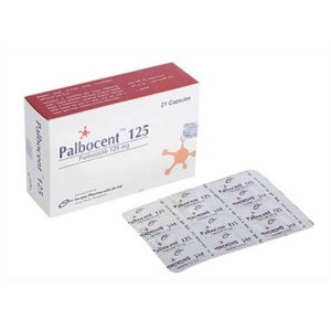 Incepta Palbocent 125 mg palbociclib capsule box and blister packaging