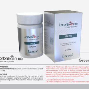 Everest Pharmaceuticals Lorbrexen 100 mg Lorlatinib original packaging