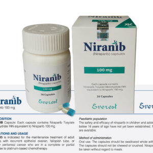 Everest Pharmaceuticals Niranib 100 mg Niraparib original packaging