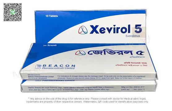 images (14) Afinitor 5 mg Alternative – XeviroI (Everolimus) 5 mg Tablet | Beacon Pharmaceuticals - Image 1